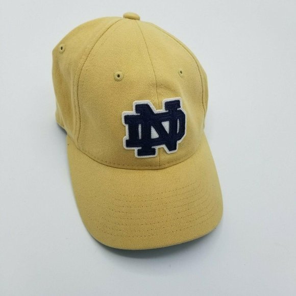 Notre Dame Adidas Yellow Hat L/XL NCAA Football - Picture 4 of 8